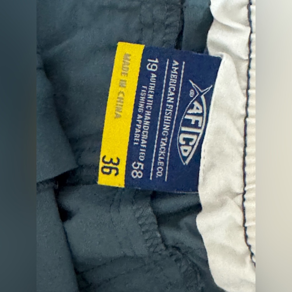 Aftco Men's Blue Performance Cargo Shorts - Picture 4 of 5